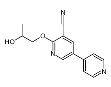6-(2-Hydroxypropoxy)-3,4'-bipyridine-5-carbonitrile Structure