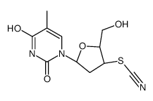 [(2R,3S,5R)-2-(hydroxymethyl)-5-(5-methyl-2,4-dioxopyrimidin-1-yl)oxolan-3-yl] thiocyanate结构式