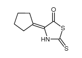 2-thioxo-4-cyclopentylidene-5-thiazolidinone结构式