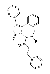 benzyl 2-(4,5-diphenyl-2-oxo-4-oxazolin-3-yl)-3-fluorobutanoate Structure