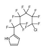 2-(6-chloro-1,1,2,2,3,3,4,4,5,5,6,6-dodecafluorohexyl)-1H-pyrrole结构式