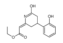 ethyl 2-[4-(2-hydroxyphenyl)-6-oxopiperidin-2-ylidene]acetate Structure