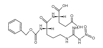 N-(Nα-benzyloxycarbonyl-Nω-nitro-L-arginyl)-L-glutamic acid结构式