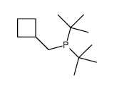 ditert-butyl(cyclobutylmethyl)phosphane Structure