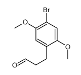 4-溴-2,5-二甲氧基-苯丙醛结构式
