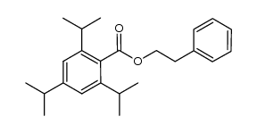 2-phenylethyl 2,4,6-triisopropylbenzoate结构式