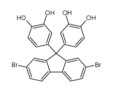 4,4'-(2,7-dibromo-9H-fluorene-9,9-diyl)dibenzene-1,2-diol Structure