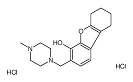 3-[(4-methylpiperazin-1-yl)methyl]-6,7,8,9-tetrahydrodibenzofuran-4-ol,dihydrochloride Structure
