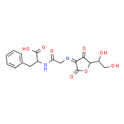 L-threo-3-Hexulosonic acid,2-[[2-[(1-carboxy-2-phenylethyl)amino]-2-oxoethyl]imino]-2-deoxy-,-gamma--lactone,(S)- (9CI)结构式