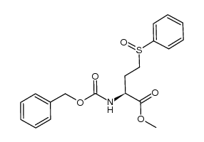 benzyl (S)-1-(methoxycarbonyl)-3-(phenylsulfinyl)propylcarbamate Structure