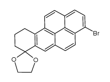 3-bromo-7,8,9,10-tetrahydrobenzo[a]pyrene-7-one ethylene ketal结构式