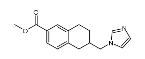 methyl 6-(1-imidazolylmethyl)-5,6,7,8-tetrahydronaphthalene-2-carboxylate结构式