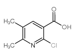 2-氯-5,6-二甲基烟酸结构式