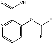 3-(二氟甲氧基)吡啶-2-羧酸结构式