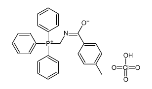 [(4-methylbenzoyl)amino]methyl-triphenylphosphanium,perchlorate Structure
