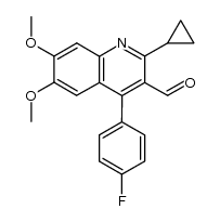 2-cyclopropyl-4-(4-fluorophenyl)-6,7-dimethoxyquinoline-3-carbaldehyde Structure