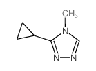 3-cyclopropyl-4-methyl-4H-1,2,4-triazole(SALTDATA: HCl)结构式