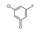 3-Chloro-5-fluoropyridine 1-oxide Structure