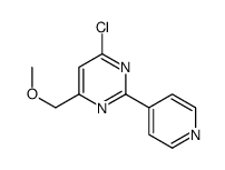 4-Chloro-6-(methoxymethyl)-2-(4-pyridinyl)pyrimidine Structure