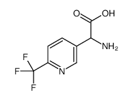 2-amino-2-[6-(trifluoromethyl)pyridin-3-yl]acetic acid Structure