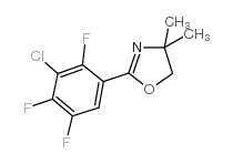 2-(3-氯-2,4,5-三氟苯基)-4,5-二氢-4,4-二甲基噁唑结构式