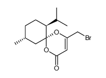 (6S,7S,10R)-4-(bromomethyl)-7-isopropyl-10-methyl-1,5-dioxaspiro[5.5]undec-3-en-2-one Structure