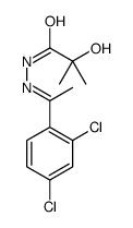 N-[1-(2,4-dichlorophenyl)ethylideneamino]-2-hydroxy-2-methylpropanamide结构式