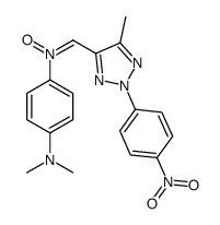 N-[4-(dimethylamino)phenyl]-1-[5-methyl-2-(4-nitrophenyl)triazol-4-yl]methanimine oxide结构式