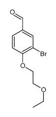 3-bromo-4-(2-ethoxyethoxy)benzaldehyde Structure