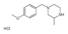 1-(4-Methoxy-benzyl)-3-Methyl-piperazine hydrochloride Structure
