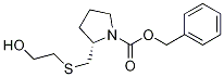 (S)-2-(2-Hydroxy-ethylsulfanylMethyl)-pyrrolidine-1-carboxylic acid benzyl ester Structure