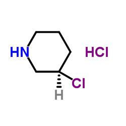 (3R)-3-Chloropiperidine hydrochloride (1:1) Structure