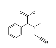 methyl α-(N-cyanomethyl-N-methylamino)phenylacetate结构式