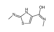 N-甲基-2-(甲基氨基)噻唑-4-羧酰胺结构式
