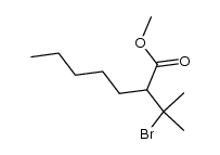 methyl 2-(2-bromopropan-2-yl)heptanoate Structure
