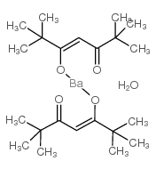 BARIUM BIS(2,2,6,6-TETRAMETHYL-3,5-HEPTANEDIONATE) HYDRATE structure
