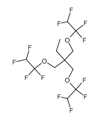 2-ethyl-2-hydroxymethyl-1,3-propanediol tri(1,1,2,2-tetrafluoroethyl ether)结构式