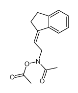 [acetyl-[2-(2,3-dihydroinden-1-ylidene)ethyl]amino] acetate Structure