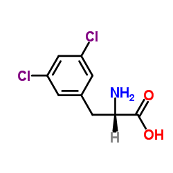 (S)-2-氨基-3-(3,5-二氯苯基)丙酸结构式