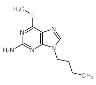 9H-Purin-2-amine,9-butyl-6-(methylthio)-结构式