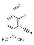 6-二甲氨基-2-氟-3-甲酰苯甲腈结构式
