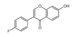 3-(4-氟苯基)-7-羟基-4H-1-苯并吡喃-4-酮结构式
