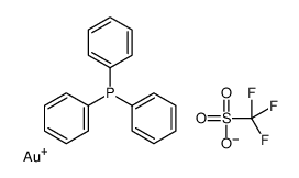 三苯基膦金三氟甲烷磺酸酯结构式