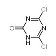 2,6-dichloro-1H-1,3,5-triazin-4-one结构式