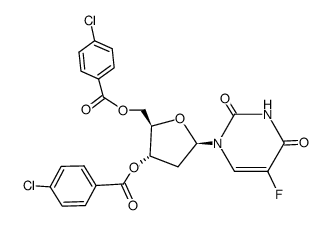 3,5-Di-O-p-chlorobenzoyl Floxuridine结构式