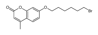 7-(6-bromohexoxy)-4-methylchromen-2-one Structure