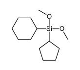 cyclohexyl-cyclopentyl-dimethoxysilane结构式