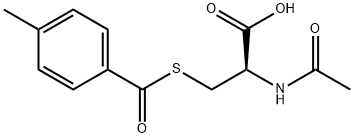 (S)-2-acetamido-3-(4-methylbenzoylthio)propanoic acid结构式