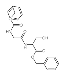 benzyl 3-hydroxy-2-[(2-phenylmethoxycarbonylaminoacetyl)amino]propanoate structure
