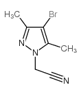 2-(4-溴-3,5-二甲基-1H-吡唑-1-基)乙腈结构式